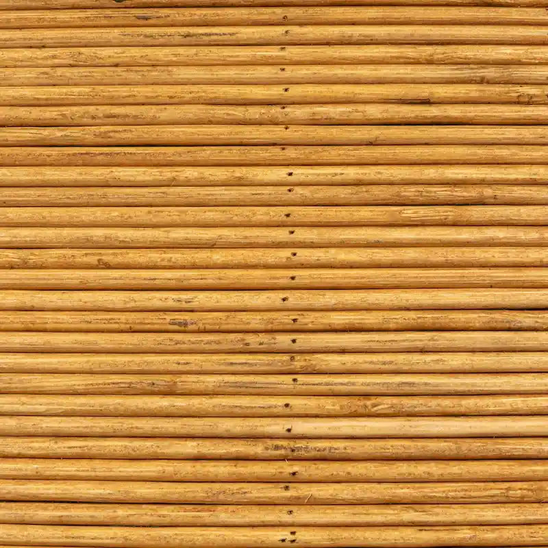 Table d'appoint ronde en rotin - Naturel et noir, 2 tailles