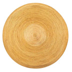 Table d'appoint ronde en rotin - Naturel et noir, 2 tailles