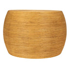 Table d'appoint ronde en rotin - Naturel et noir, 2 tailles