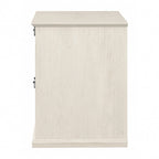 Meuble de classement latéral de ferme à 2 tiroirs en chêne blanc lin / gris bois flotté